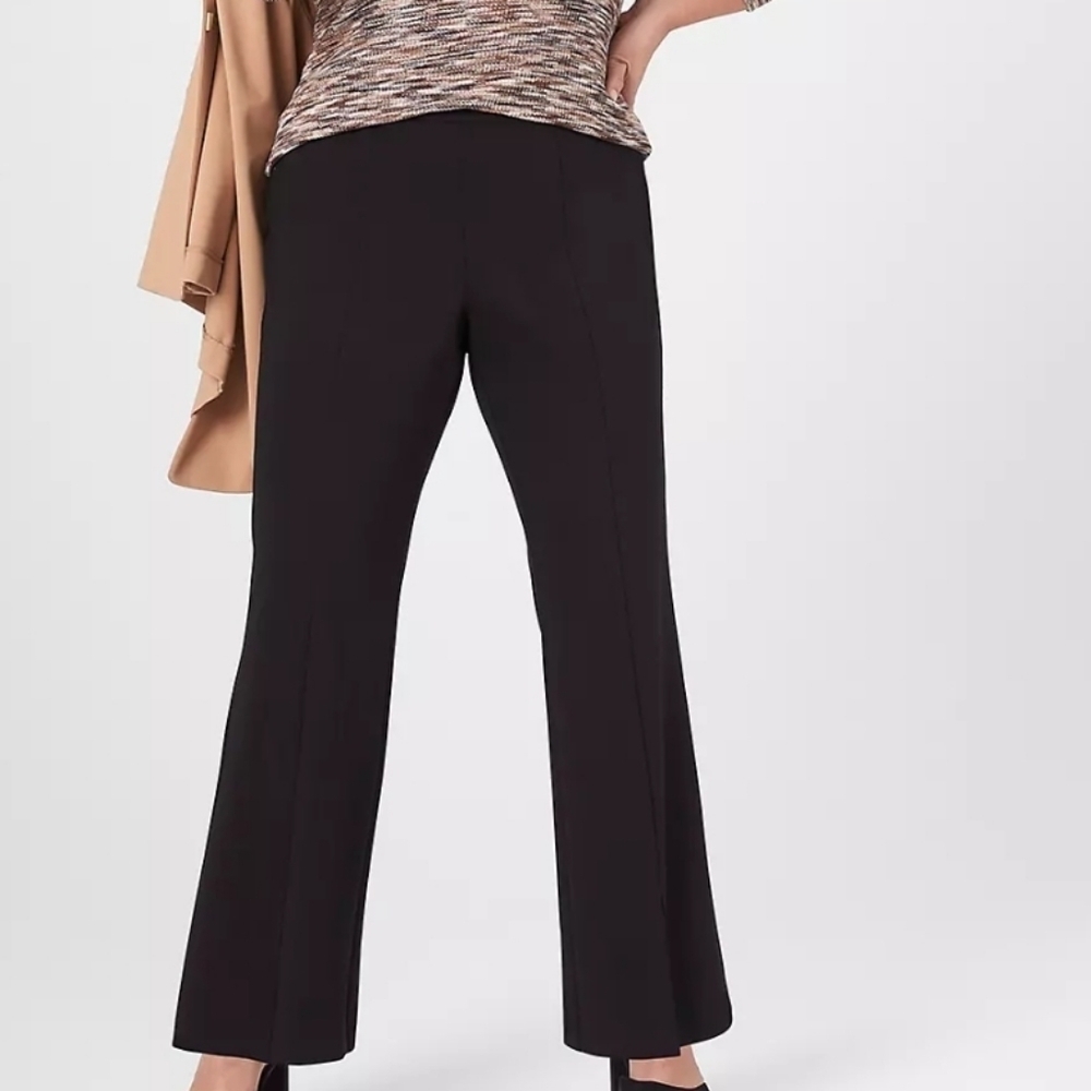 Lane Bryant Black Knit Trouser Pants 14